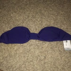 Strapless clip back top